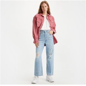 Levis Ribcage Straight Ankle Jeans